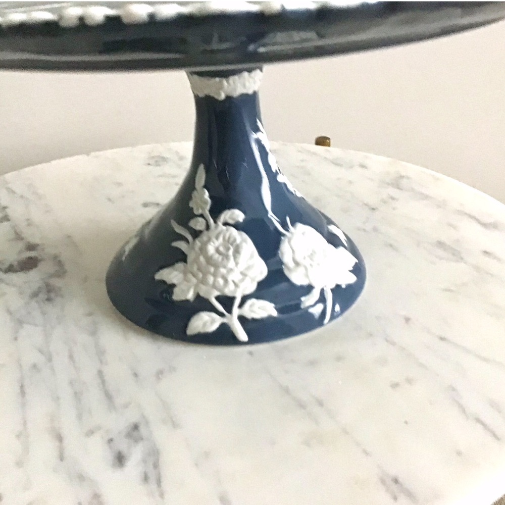 RARE Anthropologie Turkuaz Kitchen Posy Cake Stand Handpainted Glazed NIB NWT - Picture 12 of 14